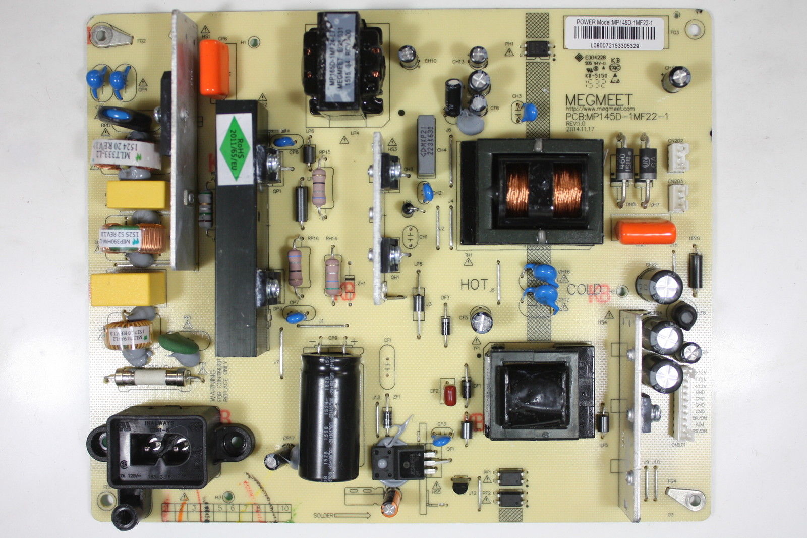Neue Hitachi 55 "LE55A6R9A MP145D-1MF22-1 Netzteilplatine